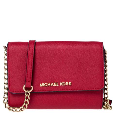 michael kors red mini bag